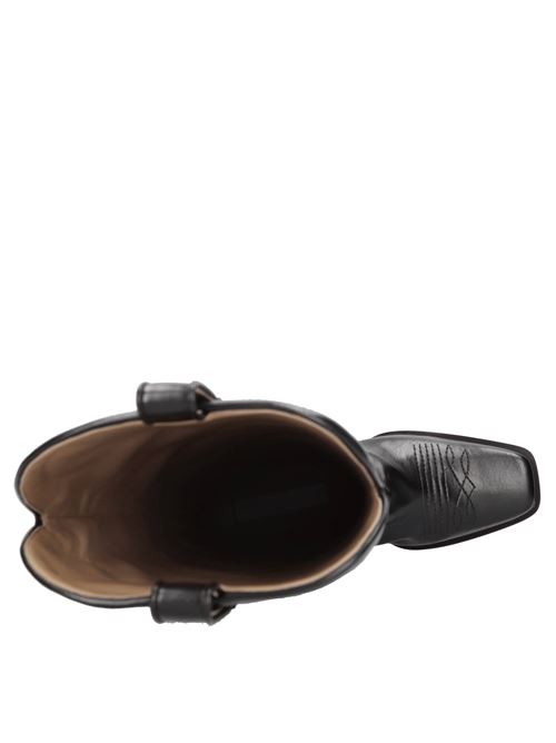 Leather Texan boots STELLA MC CARTNEY | 810102.AP00K01000NERO